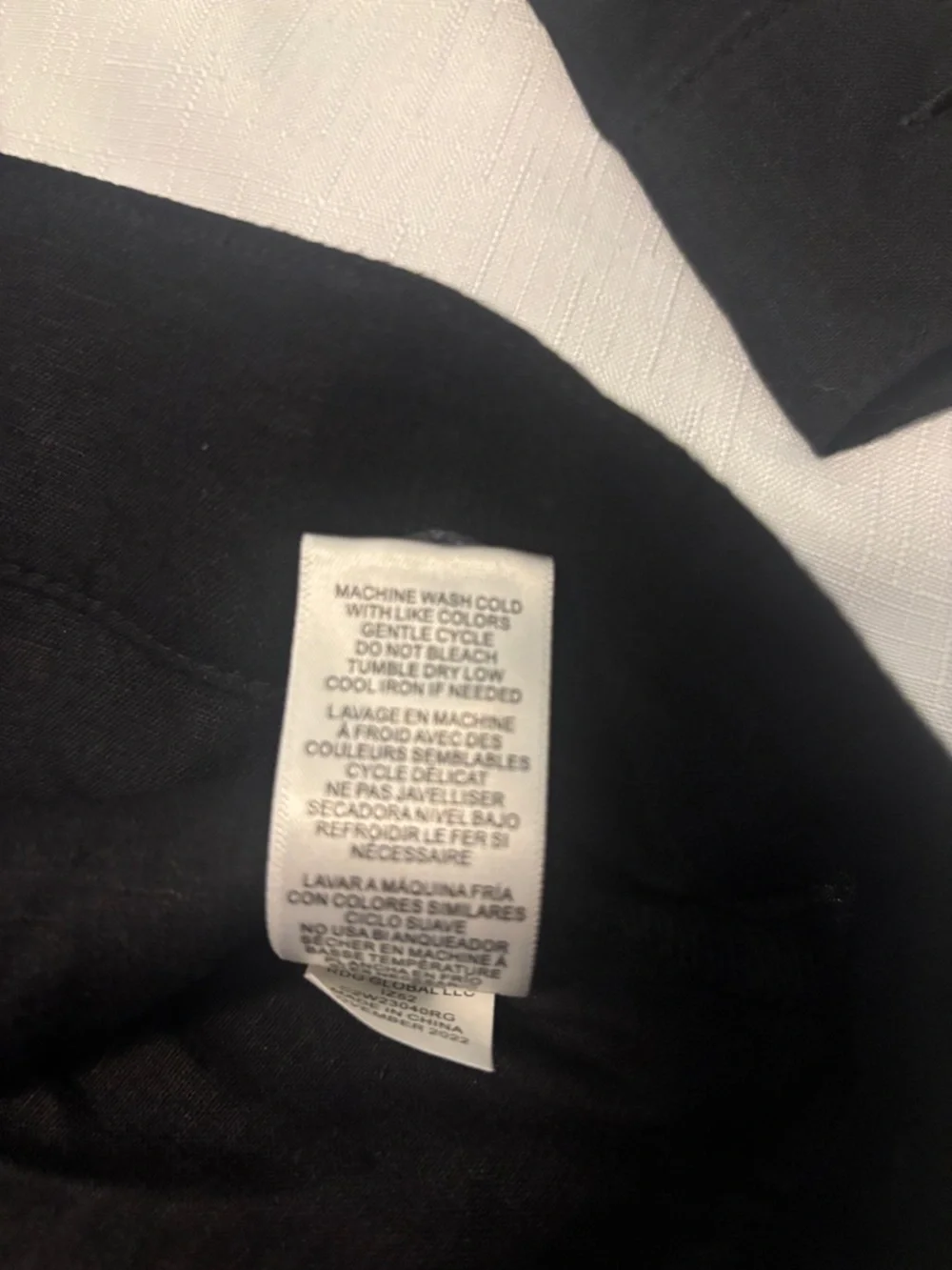 Casa Cabana Black Linen Blend Jacket SZ XL pearlized buttons casual vacay NWT - Picture 5 of 10